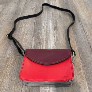 Soruka recycled leather crossbody bag